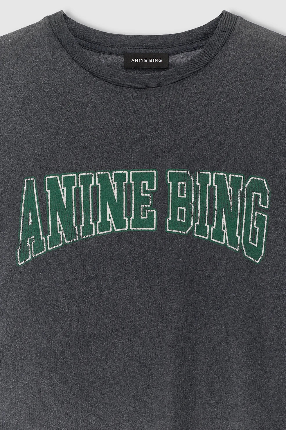 Shelley Tee fra Anine Bing er en cool T-shirt med et afslappet, vintageinspireret udtryk
