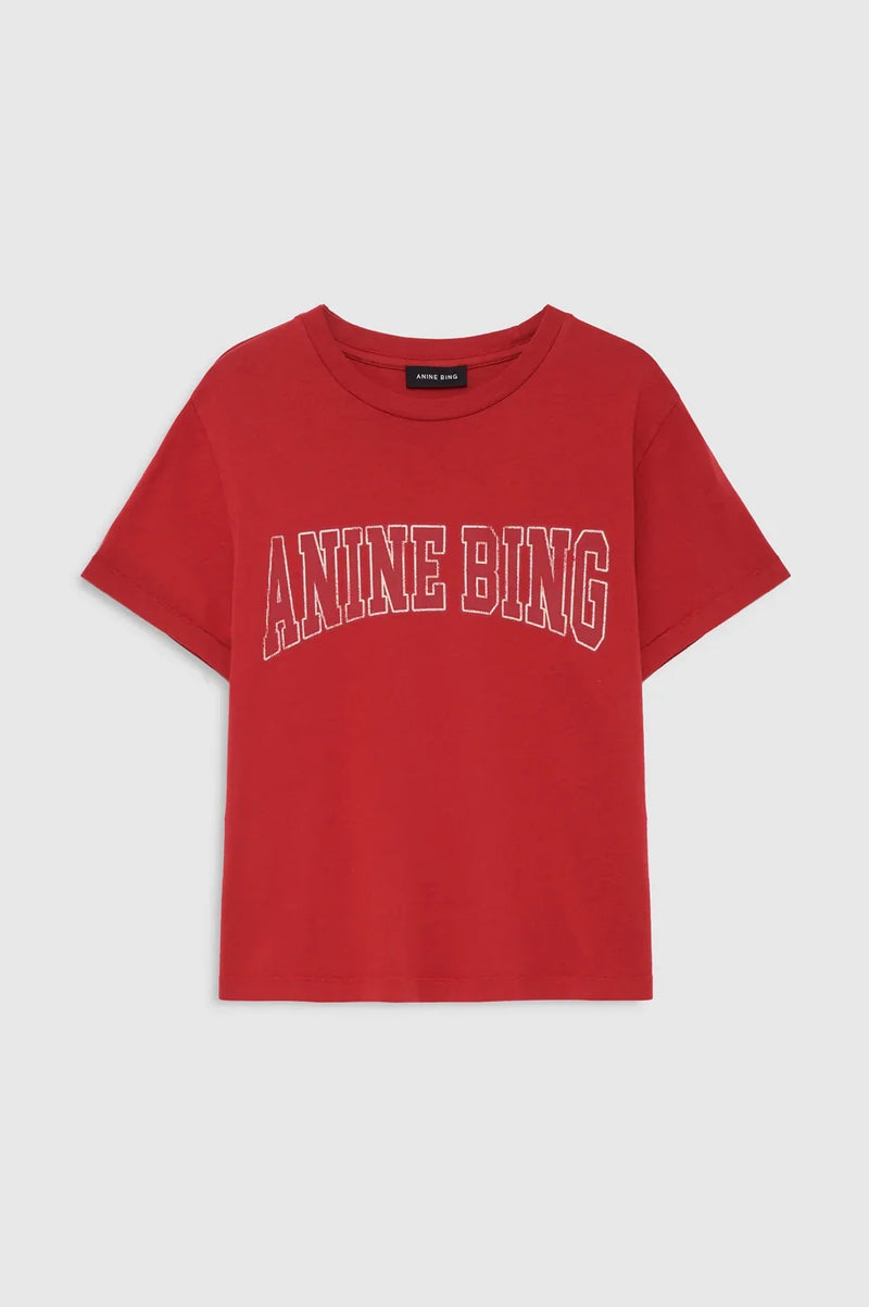 Anine Bing - T-shirt - Tango Red - Shelley Tee
