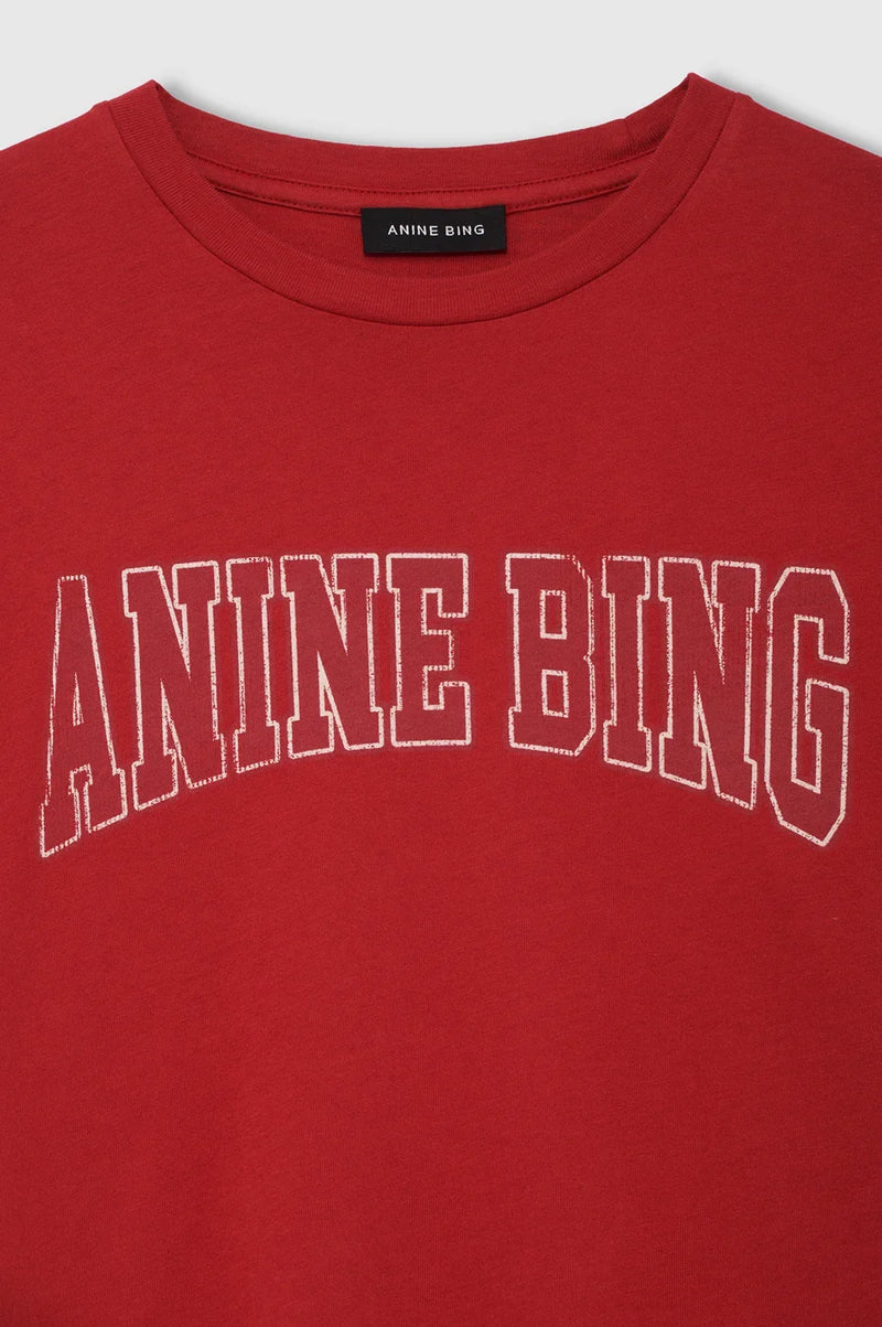 Anine Bing - T-shirt - Tango Red - Shelley Tee