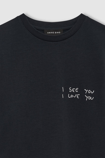 Anine Bing - T-shirt - Black - Shelley Tee