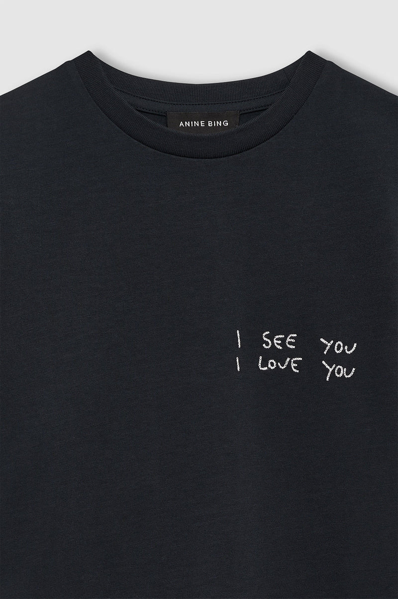 Anine Bing - T-shirt - Black - Shelley Tee