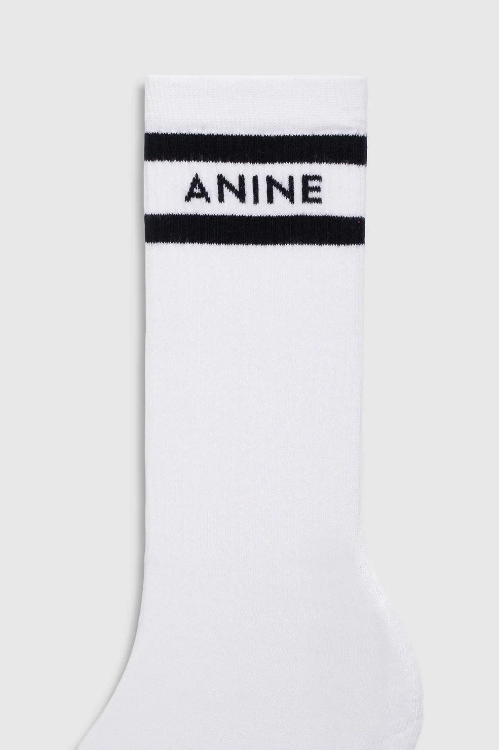 Anine Bing - Sokker - White and Black Stripe - Sully Sporty