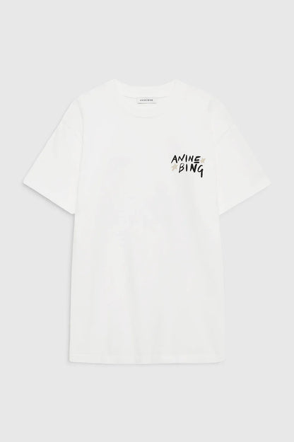 Anine Bing - T-shirt - Hvid - Walker Tee Empowerment