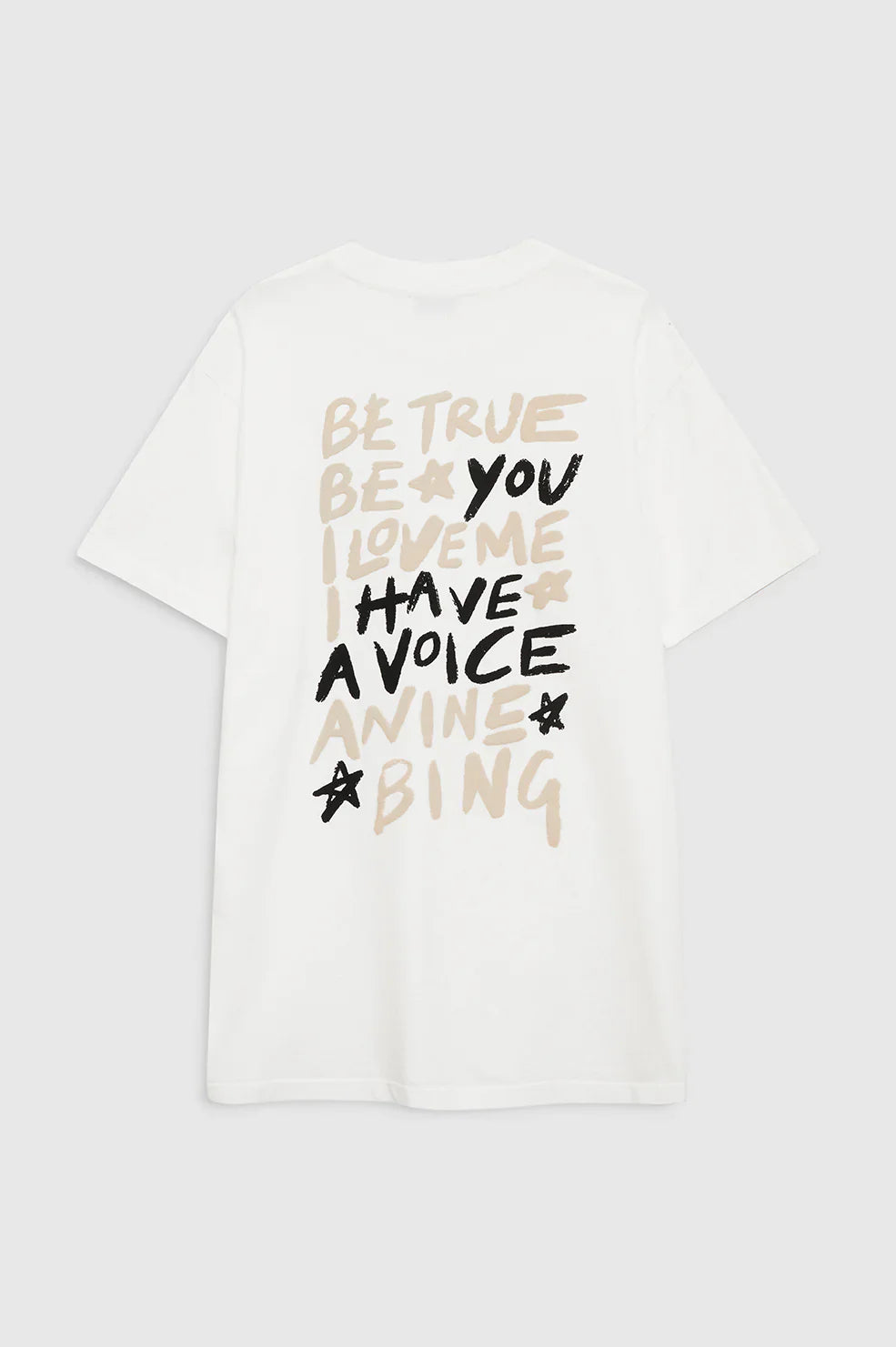 Anine Bing - T-shirt - Hvid - Walker Tee Empowerment