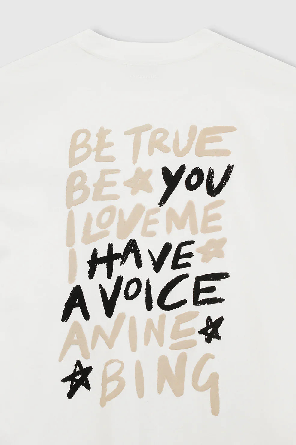 Anine Bing - T-shirt - Hvid - Walker Tee Empowerment