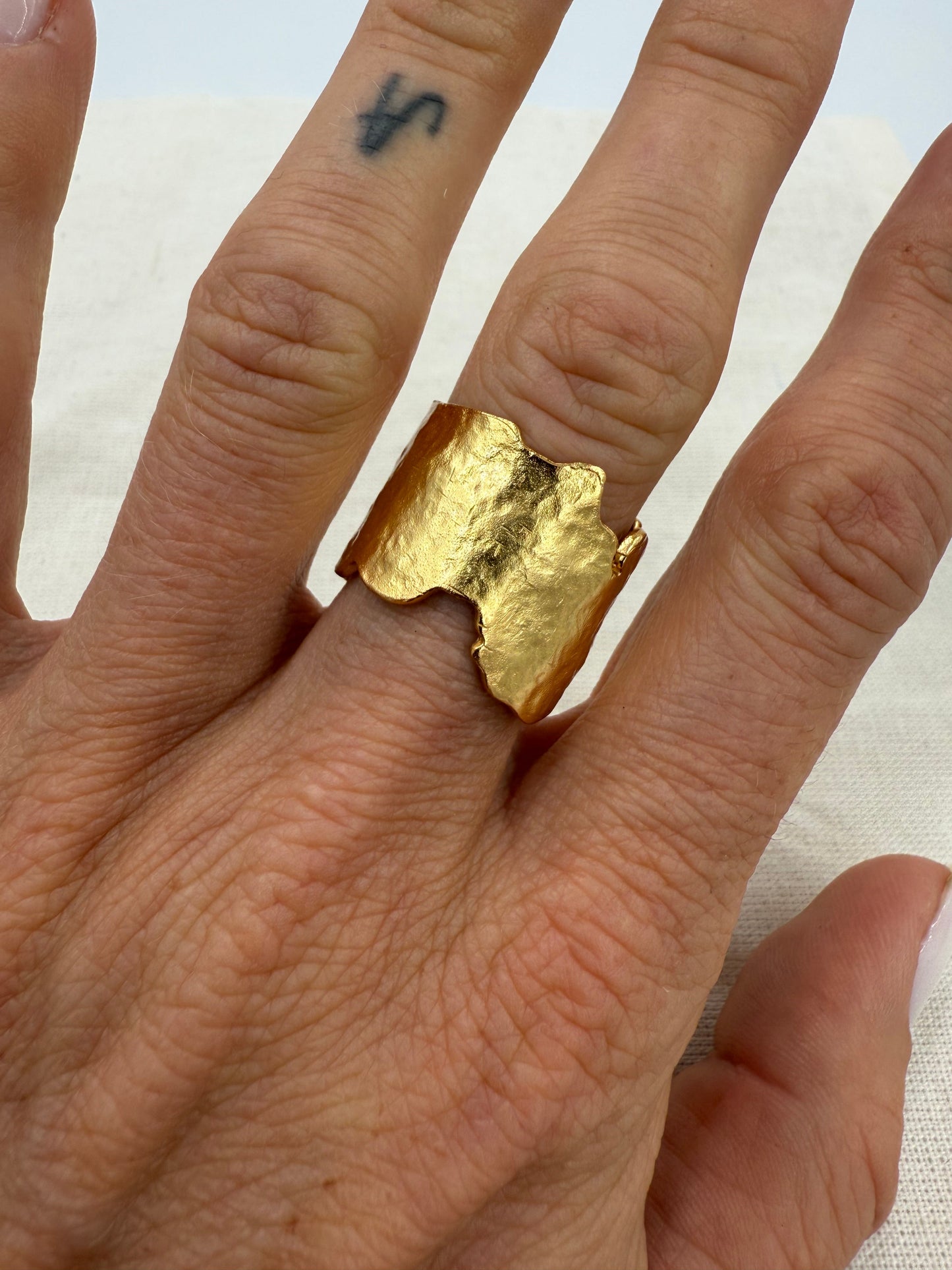 Andcopenhagen - Ring - 18 karat Guldbelagt messing - Roxy