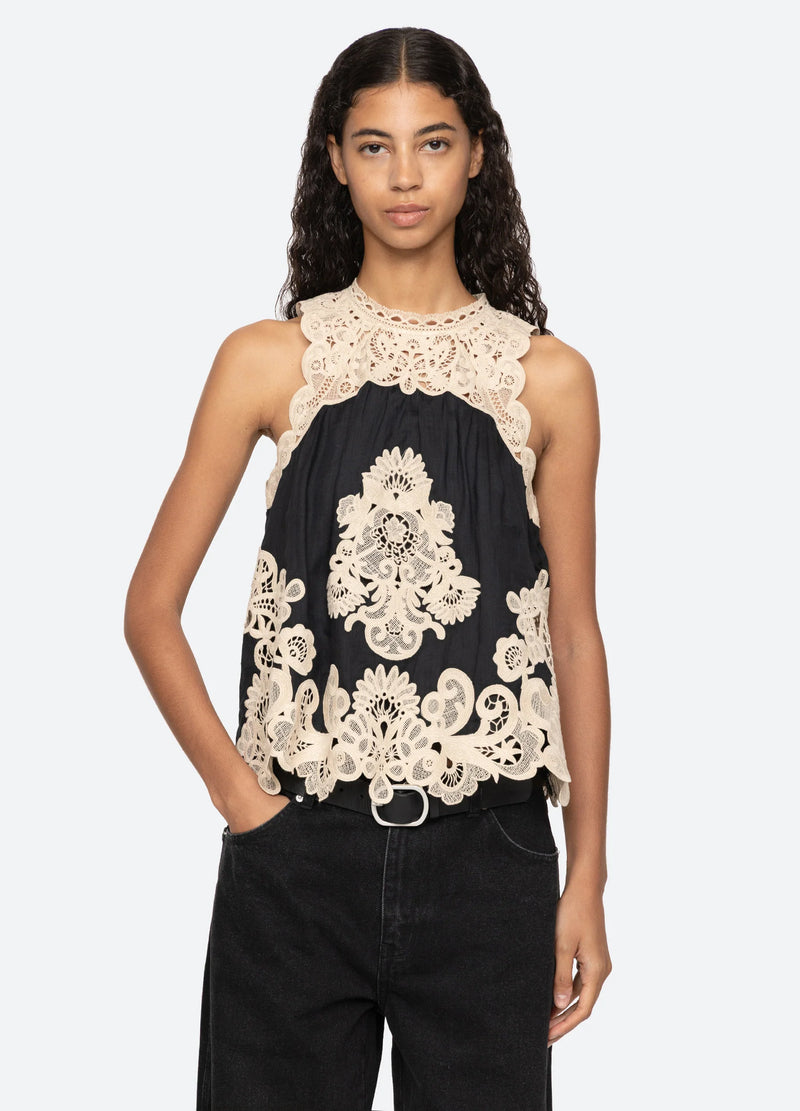 Sea New York - Top - Black Lace - Medina