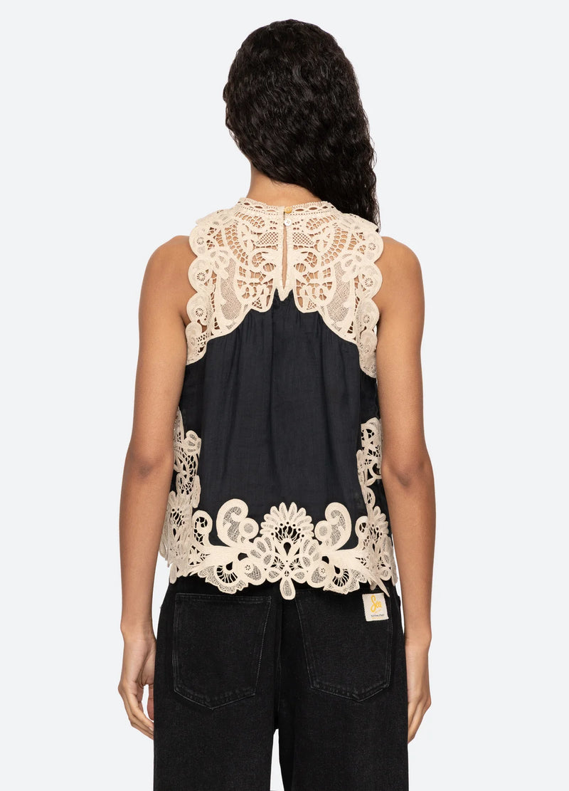 Sea New York - Top - Black Lace - Medina