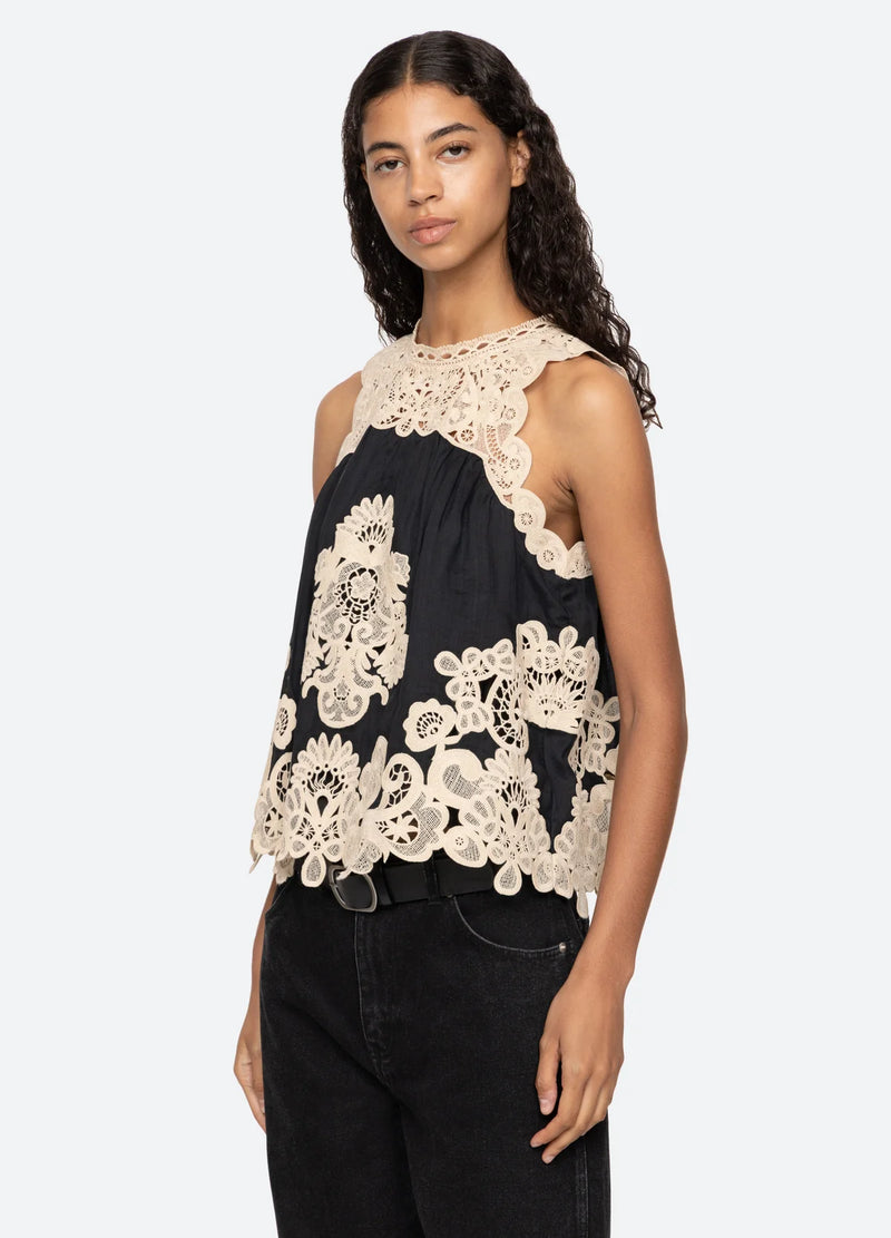 Sea New York - Top - Black Lace - Medina