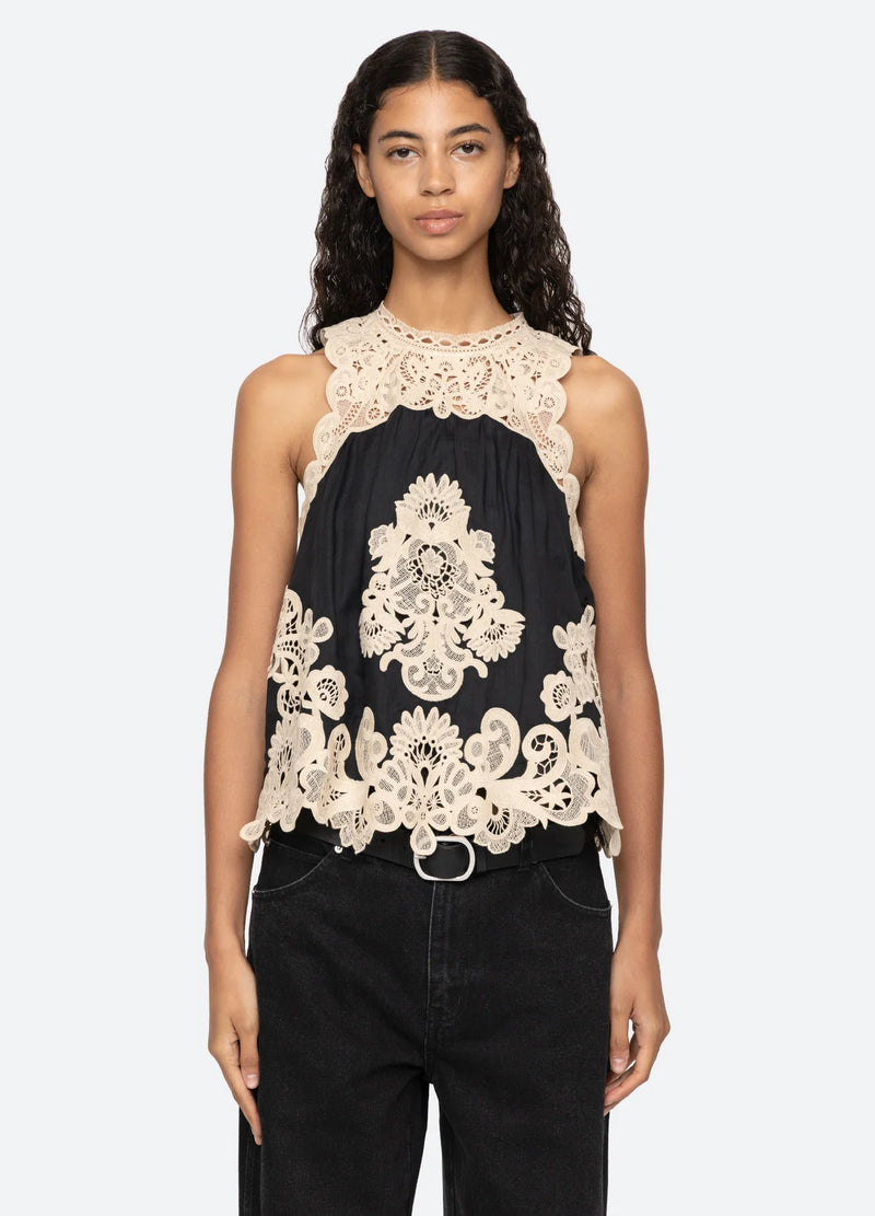 Sea New York - Top - Black Lace - Medina