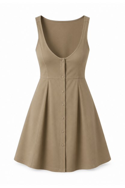 The Collection - Kjole - Khaki - Agnes