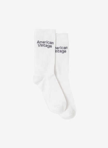 American Vintage Socks Clypsun White - Stilkompagniet.dk