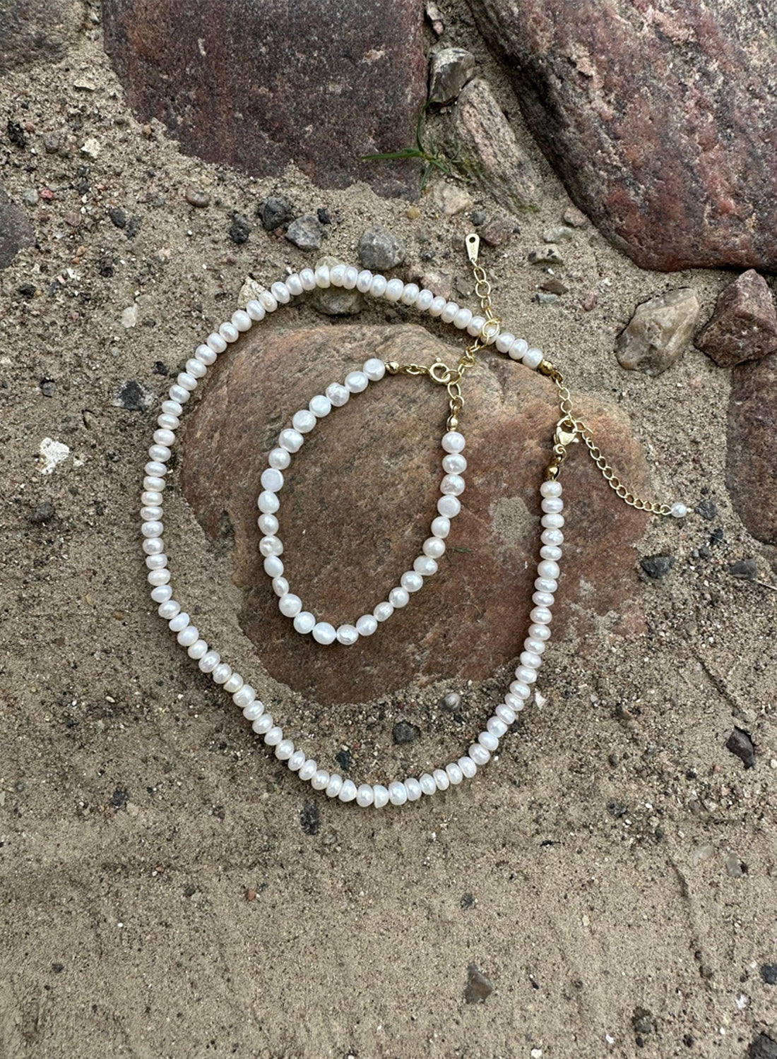 Andcopenhagen - Timeless Pearl Armbånd - 18 karat guld belagt sterlingsølv