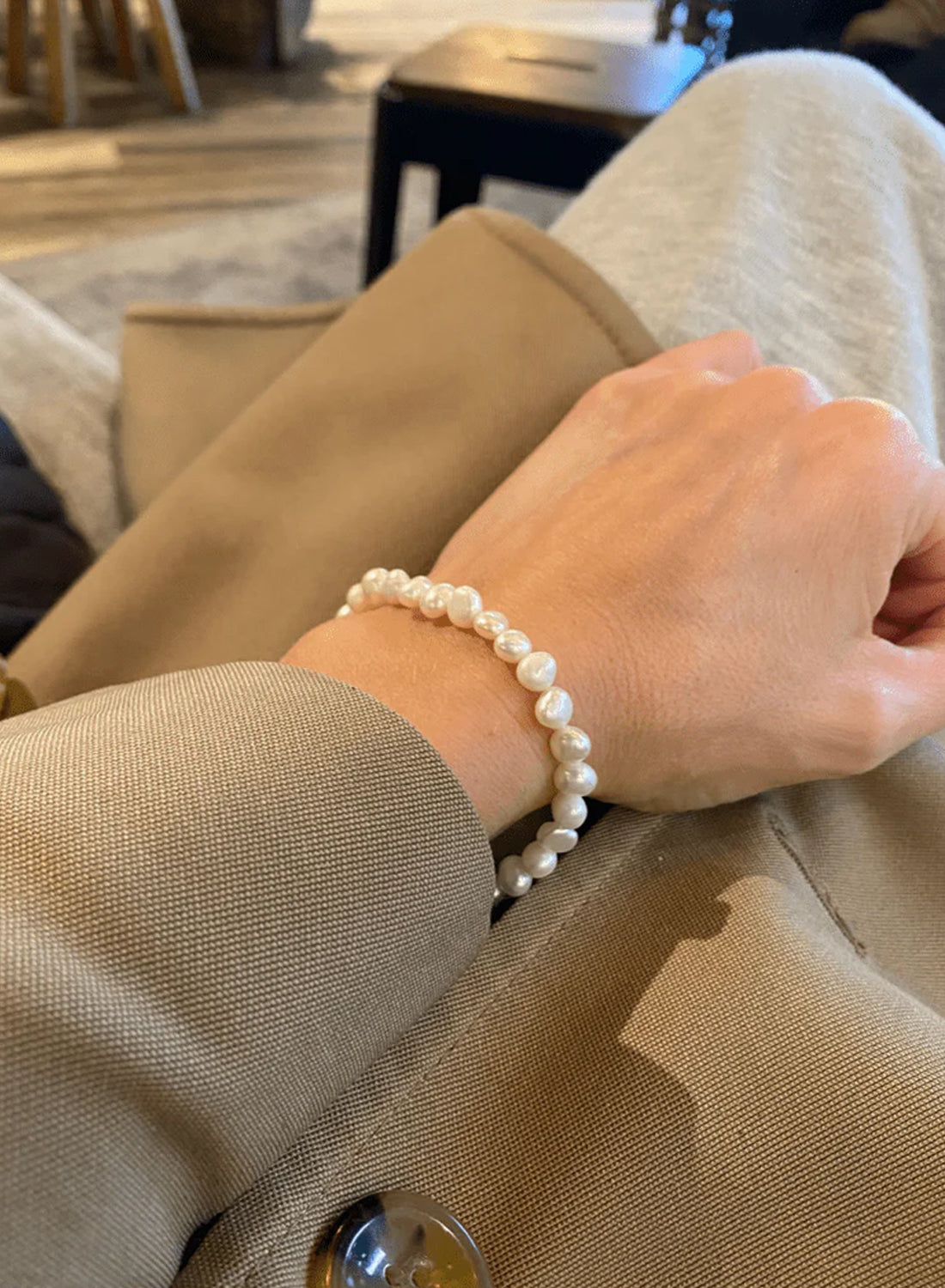 Andcopenhagen - Timeless Pearl Armbånd - 18 karat guld belagt sterlingsølv