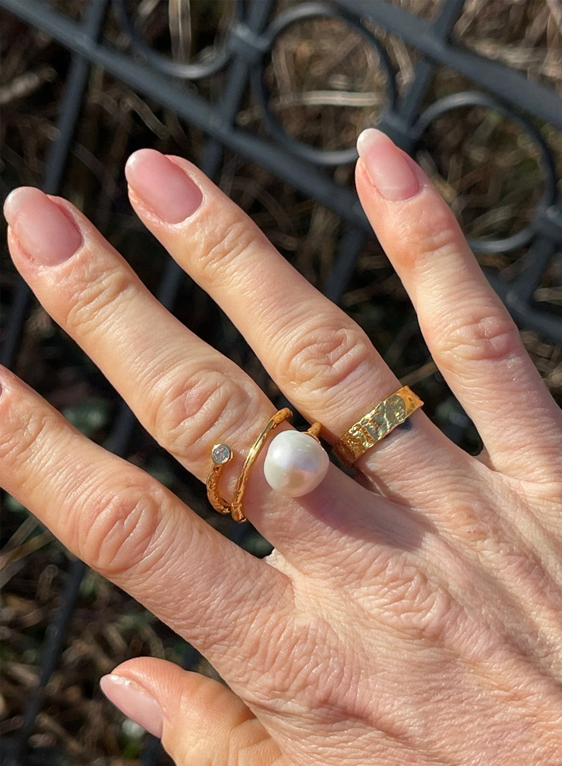 Andcopenhagen - White Pearl Ring