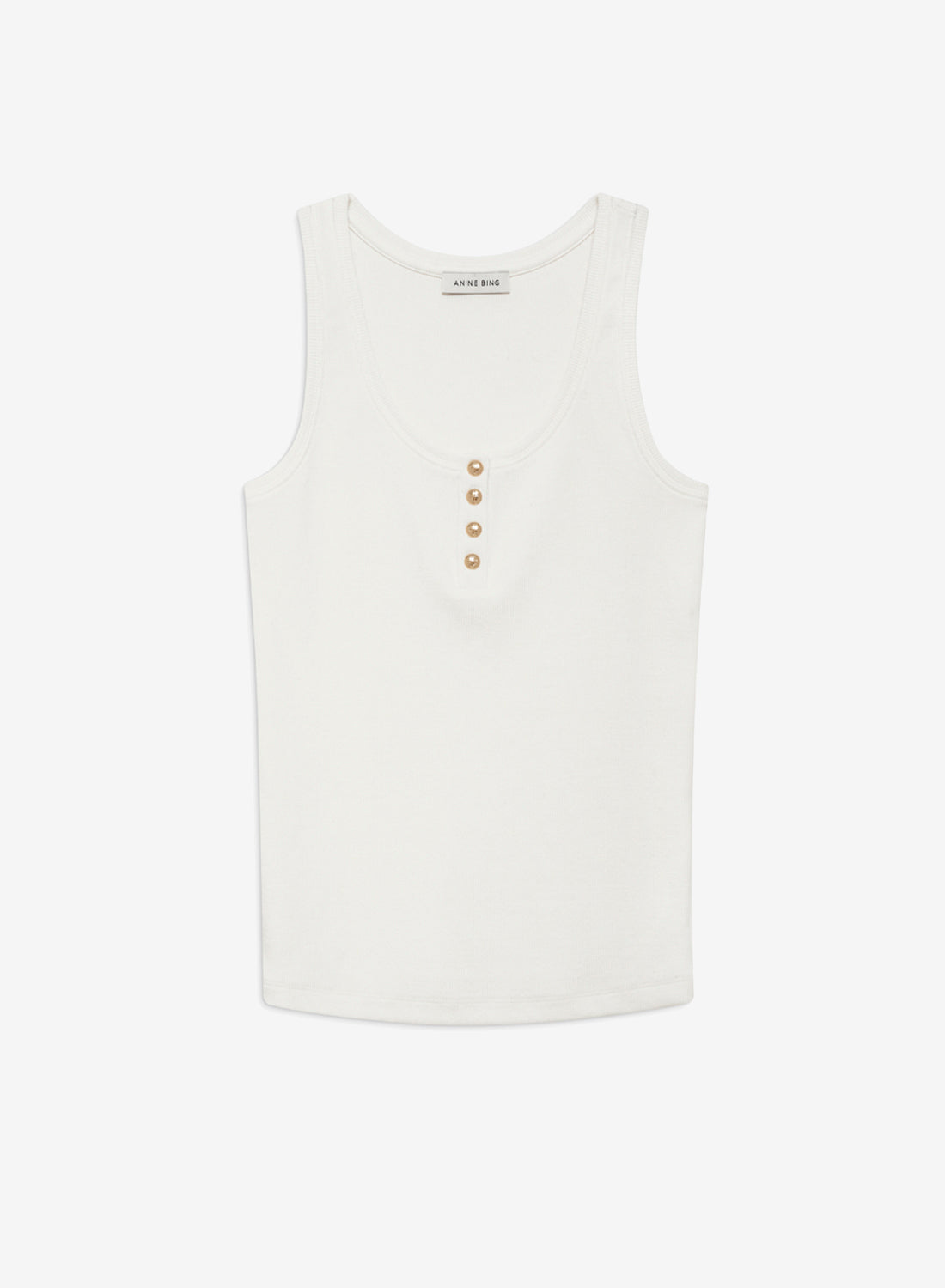 Anine Bing Alessia Tank Ivory