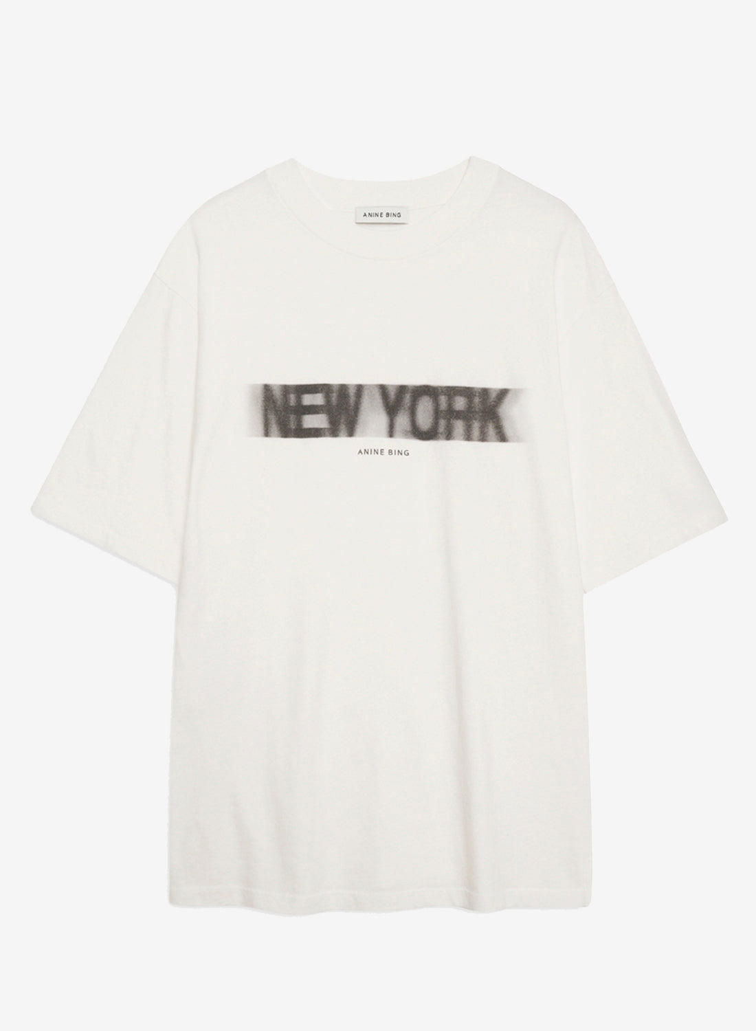 Anine Bing Cason Tee Blur Ivory