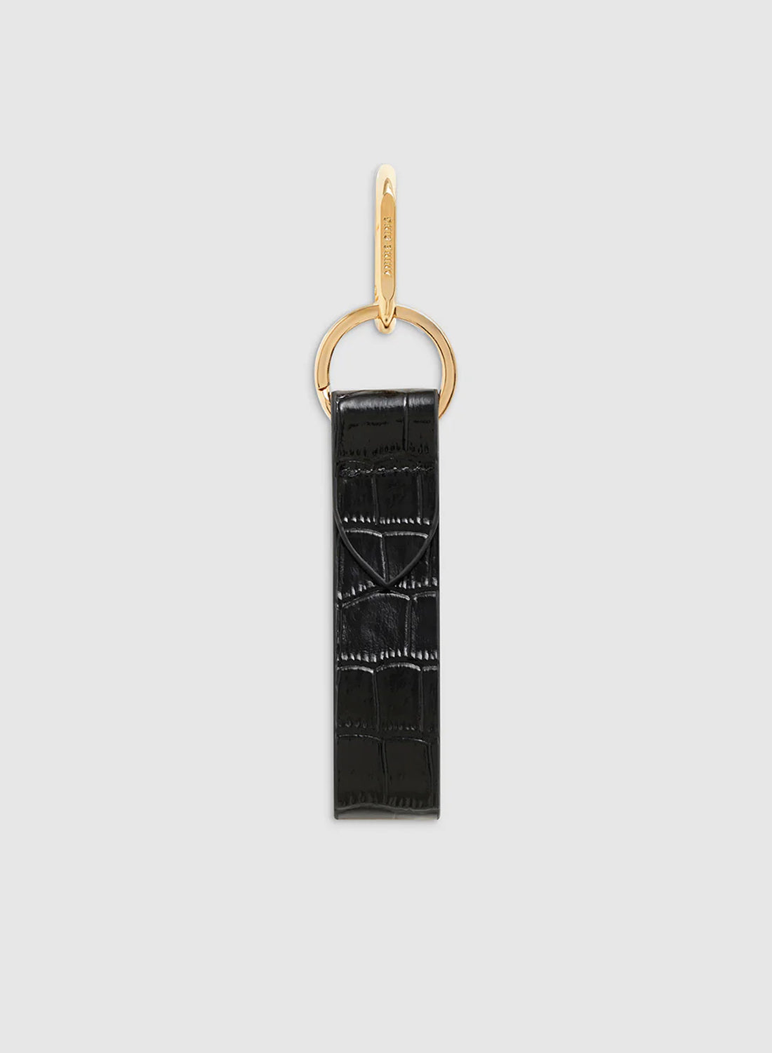 Anine Bing Cruise Key Chain Black Emblossed