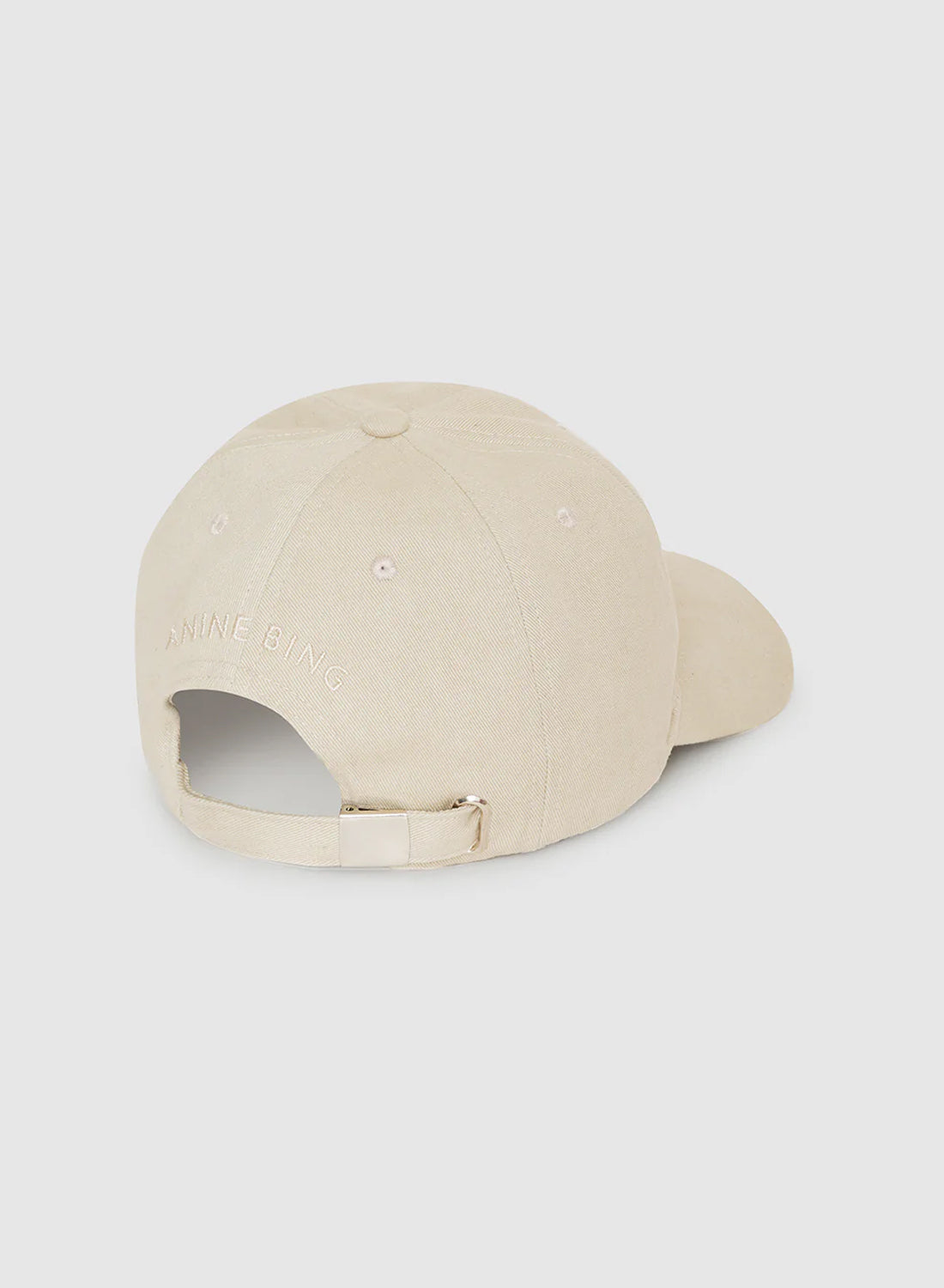 Anine Bing Jeremy Baseball Cap AB Oatmeal