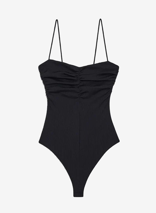 Anine Bing Lera Bodysuit Black