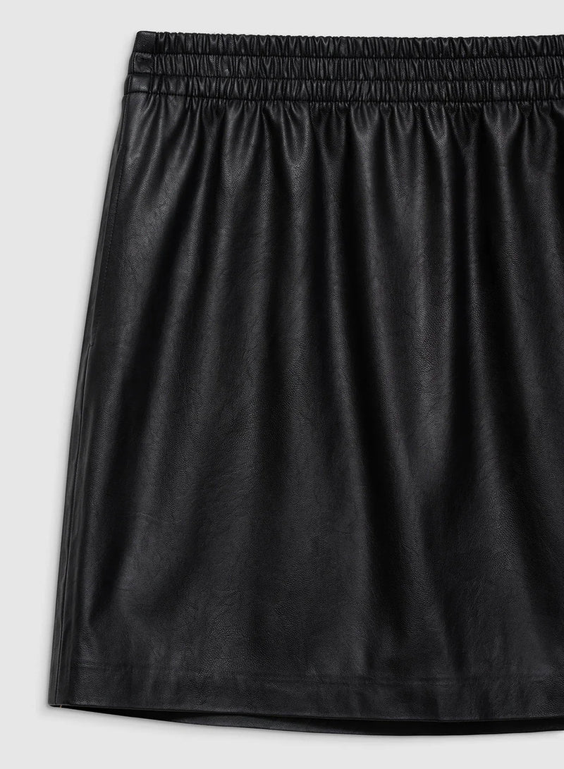 Anine Bing Soto Skirt Black Vegan Leather