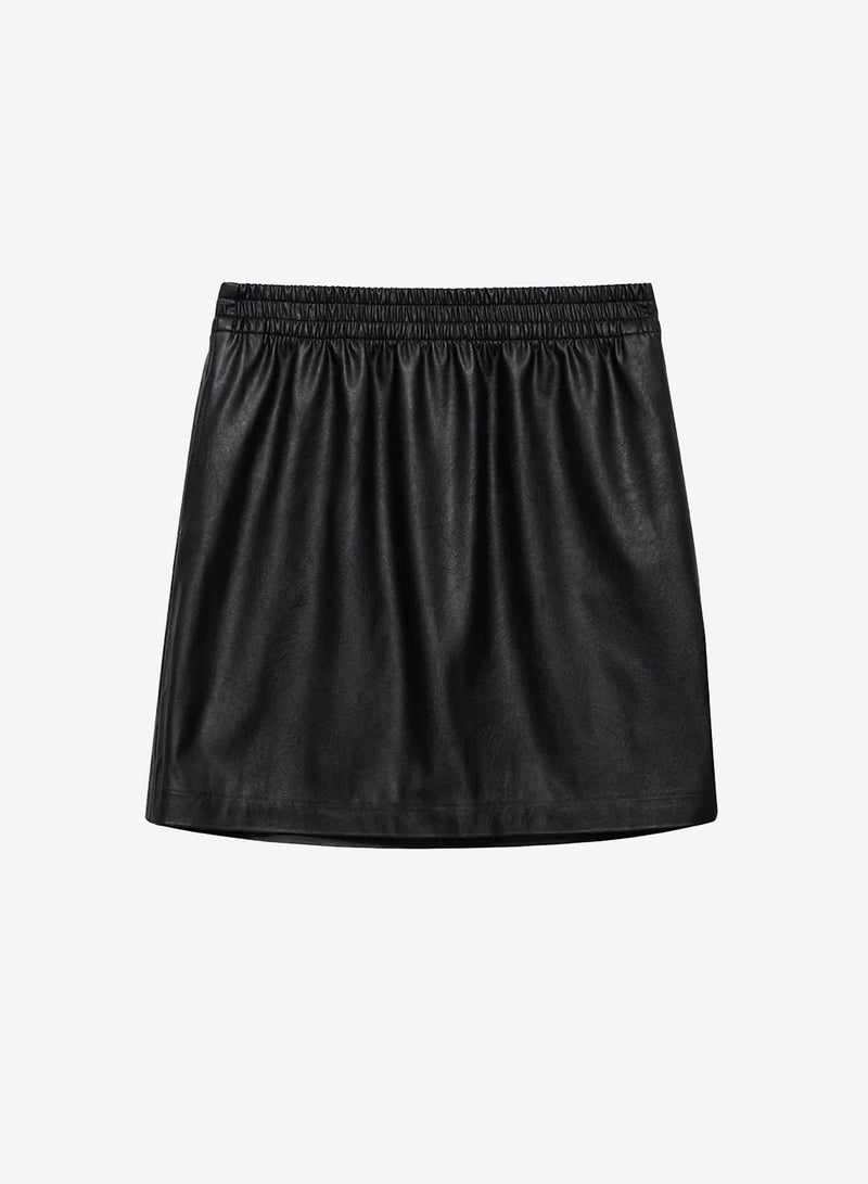 Anine Bing Soto Skirt Black Vegan Leather