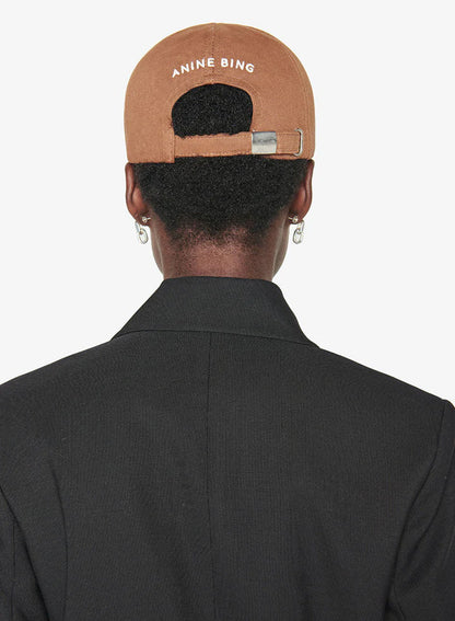 Anine Bing Jeremy Baseball Cap Dark Camel - Stilkompagniet.dk
