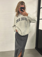 Anine Bing Tyler Sweatshirt Heather Grey