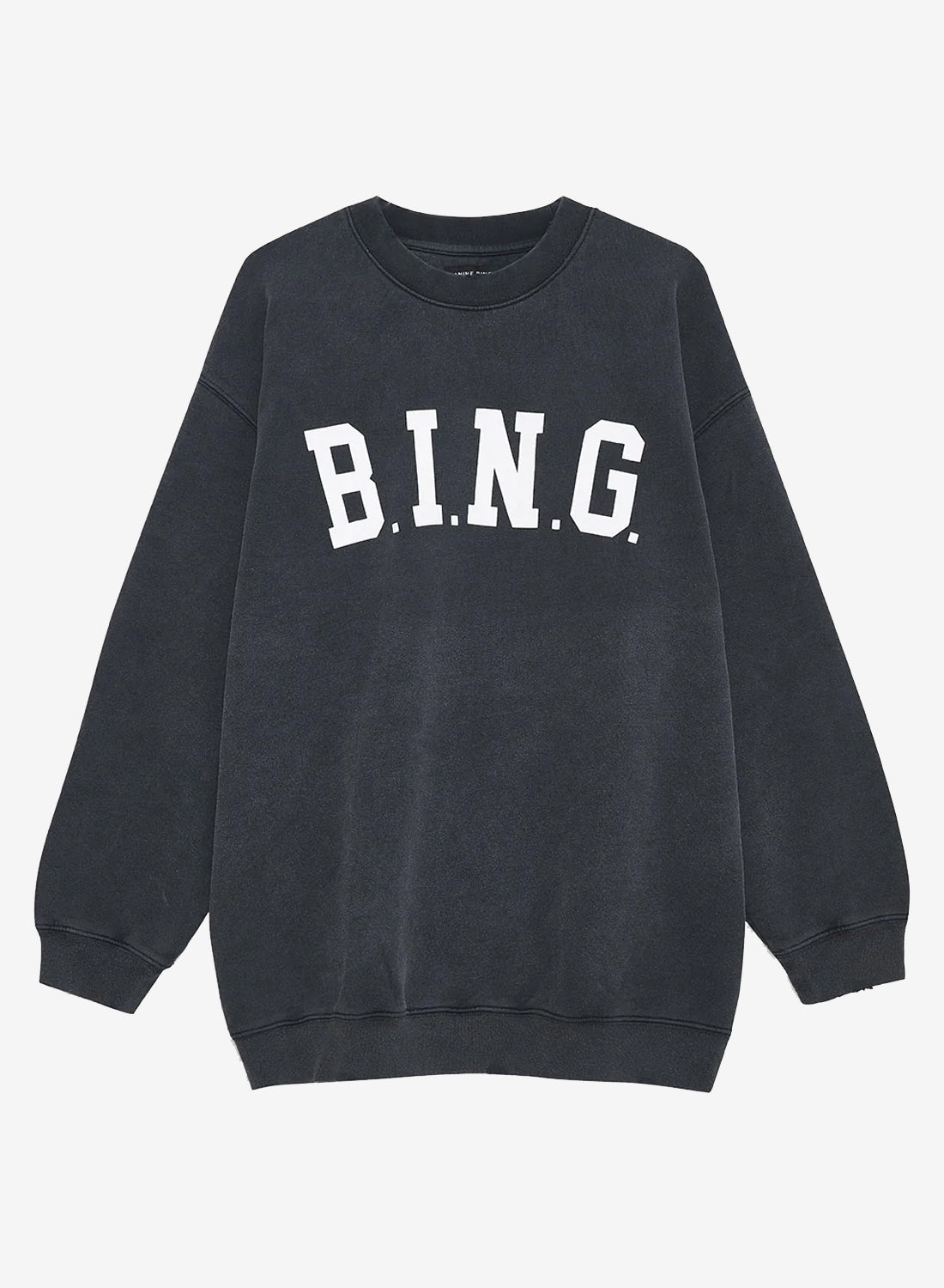 Anine Bing Tyler Sweatshirt Bing Washed Black