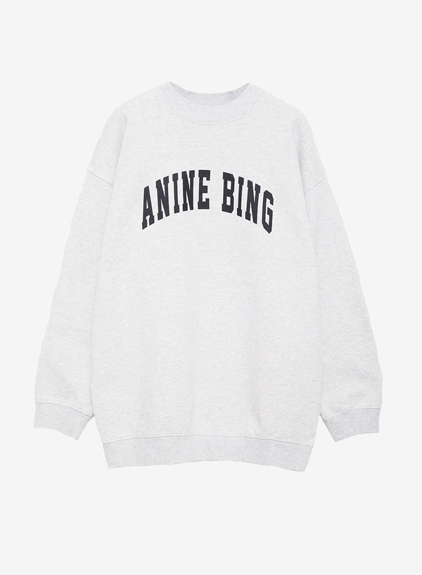 Anine Bing Tyler Sweatshirt Heather Grey