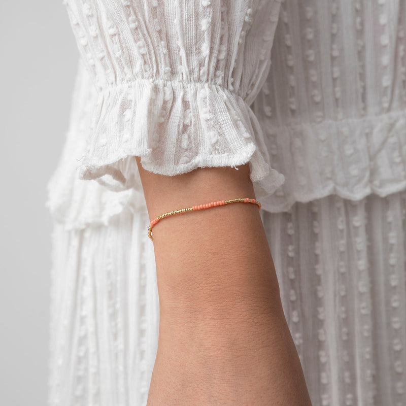 Anni Lu - Armbånd - Peach - Asym