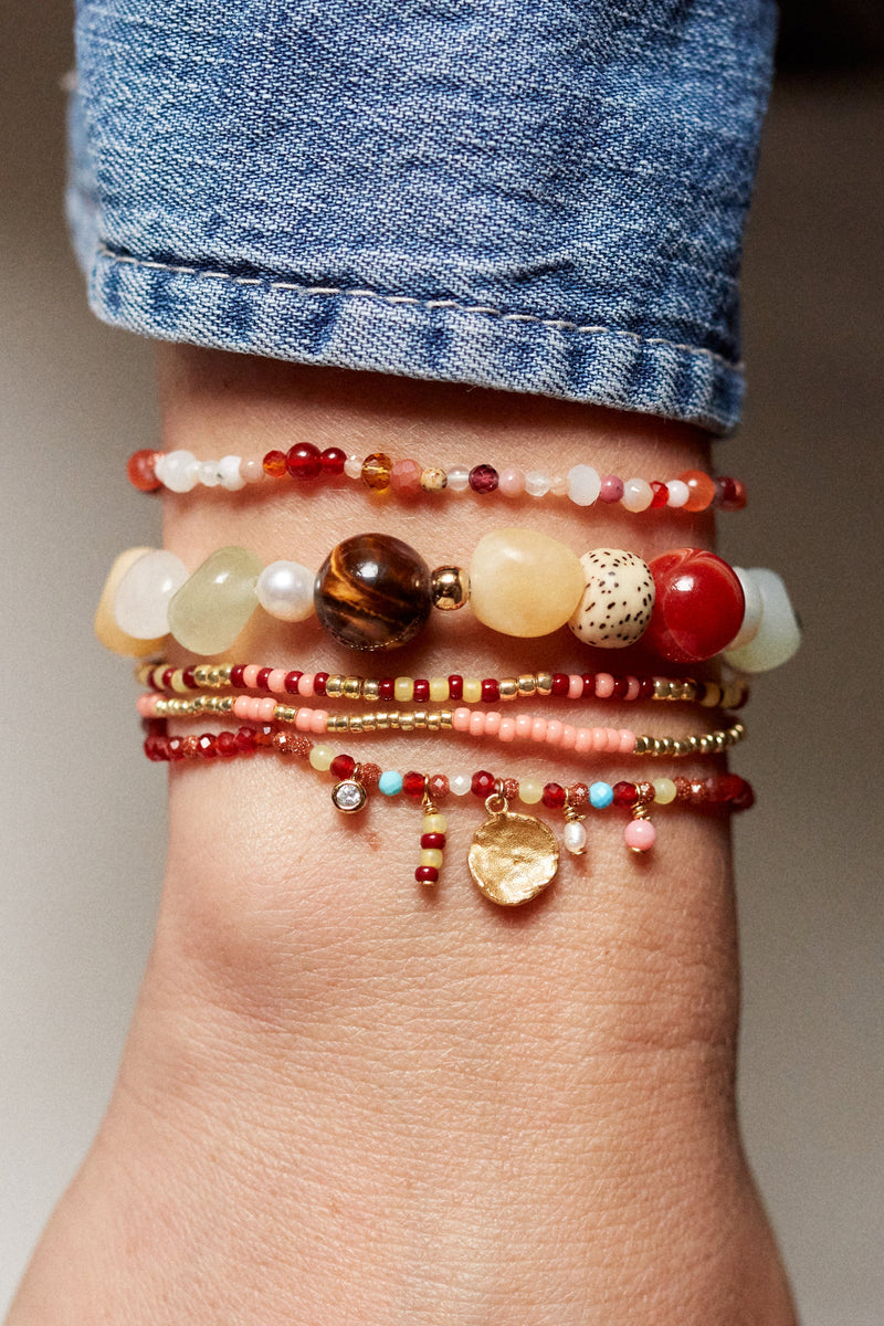 Anni Lu - Armbånd - Peach - Asym