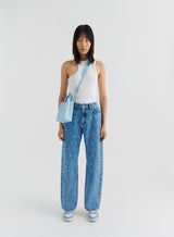 Axel Arigato Faded Signature Sly Jeans Light Blue