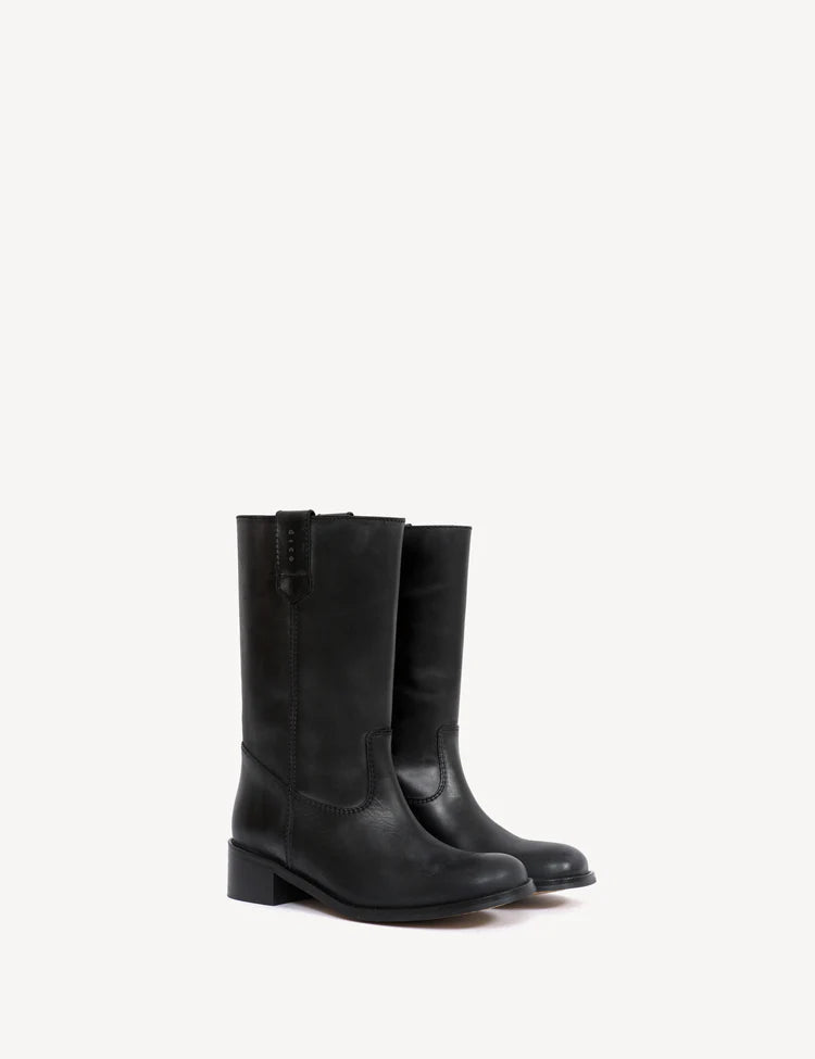 Dico - Skind Støvle - Black - Julia Gaucho