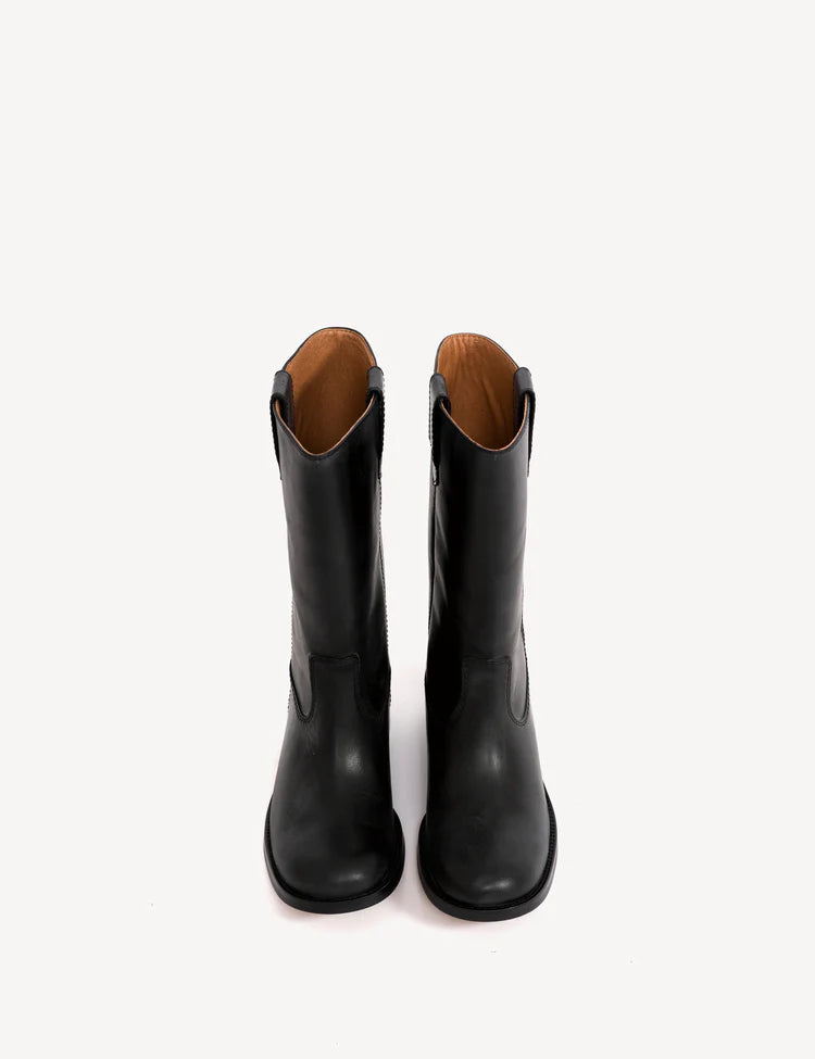 Dico - Skind Støvle - Black - Julia Gaucho