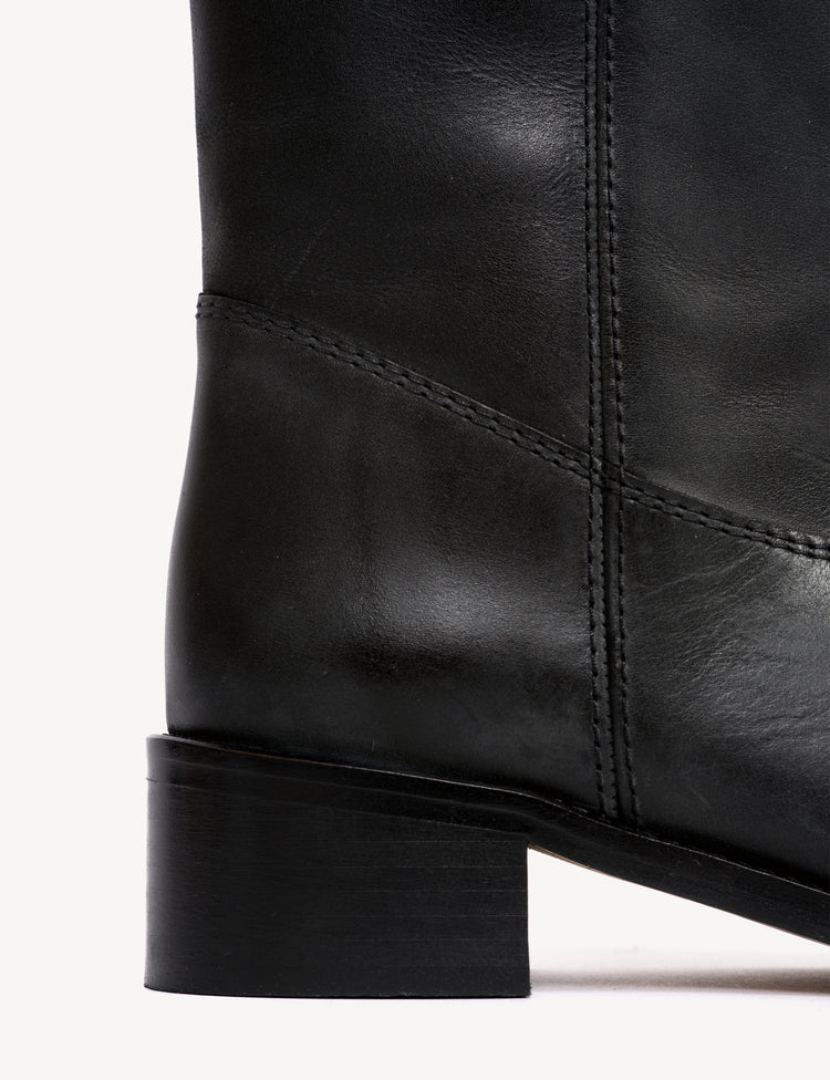 Dico - Skind Støvle - Black - Julia Gaucho