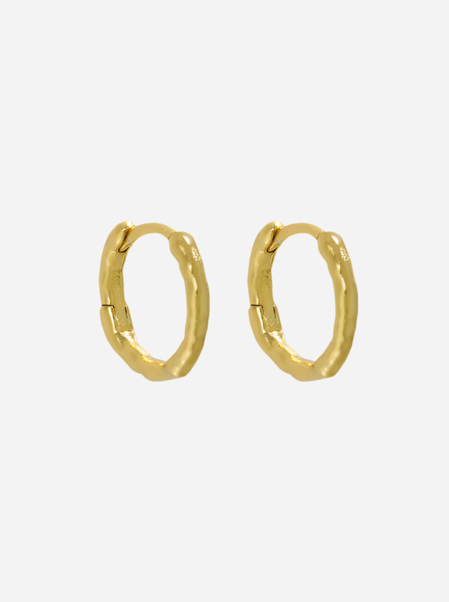 Andcopenhagen Jewelry - Øreringe hoops - 18 karat guldbelagt 925 sterlingsølv - Nia small