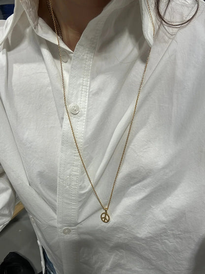 Andcopenhagen - Halskæde - 18 karat guldbelagt kobber - Peace - Stilkompagniet.dk