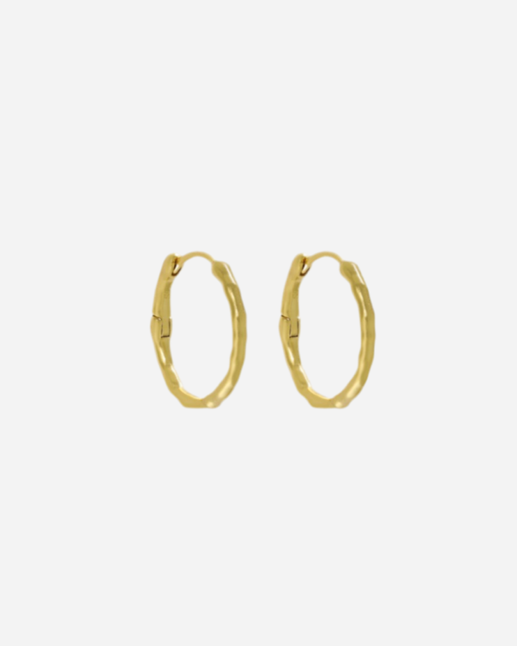 Andcopenhagen Jewelry - Øreringe hoops - 18 karat guldbelagt 925 sterlingsølv - Nia