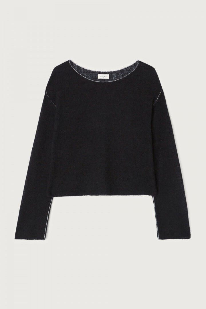 American Vintage Bodyrow er en let og eksklusiv strikbluse med et feminint og afslappet udtryk packshot