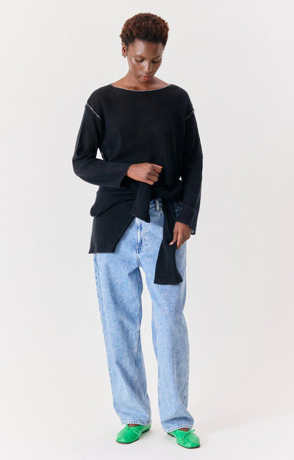 American Vintage - Strik - Black Melange - Bodyrow