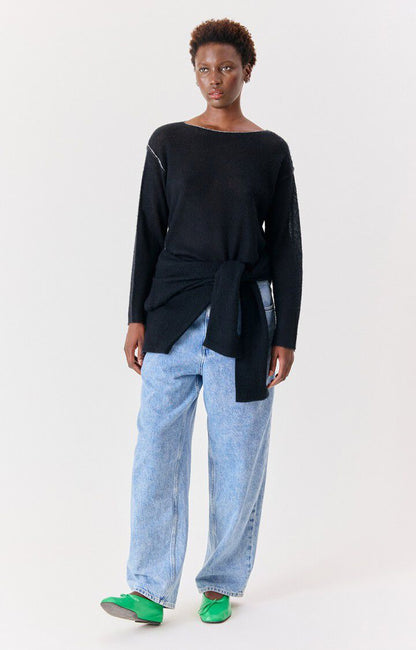 American Vintage - Strik - Black Melange - Bodyrow