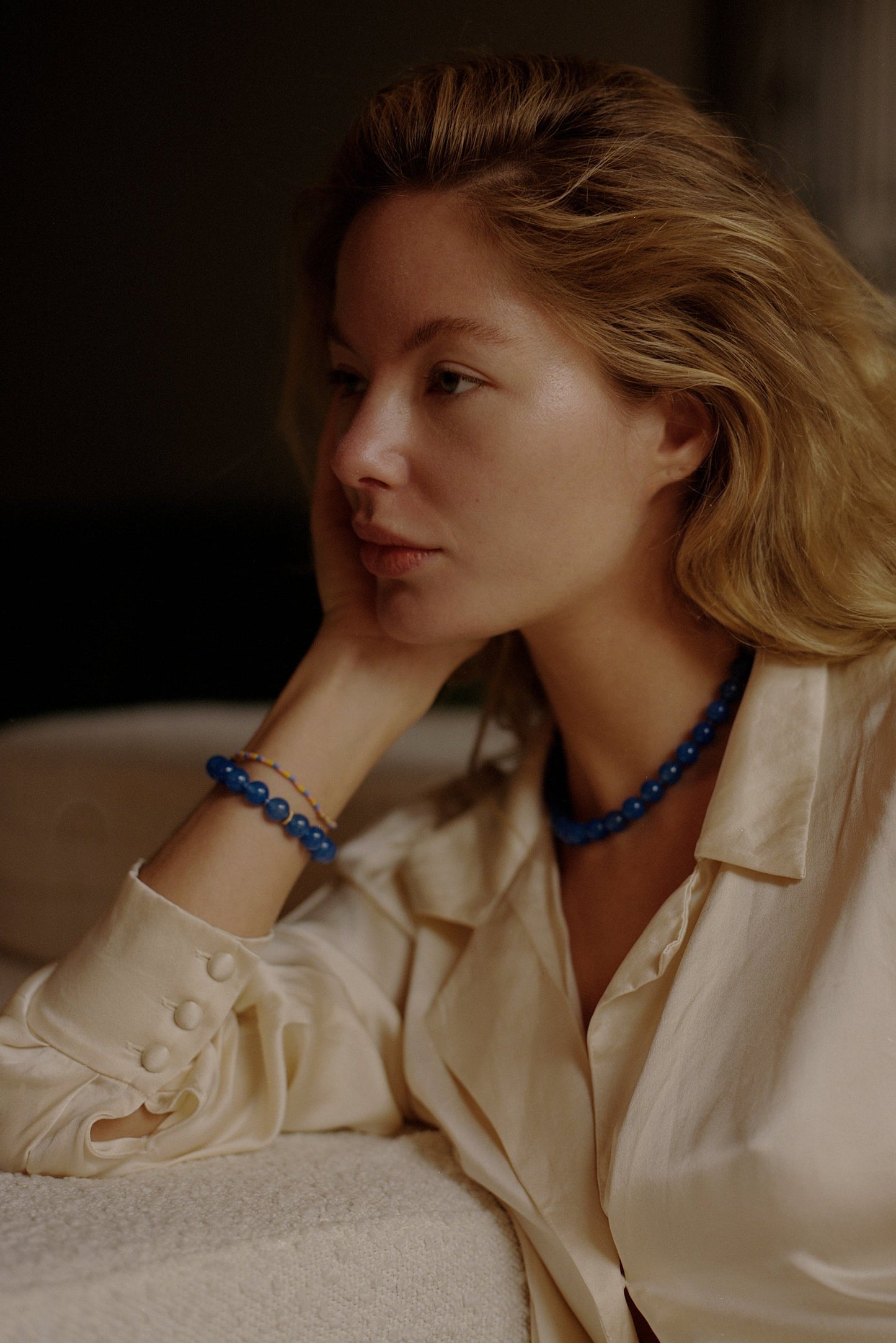 Anni Lu - Armbånd - Pacific Blue - Ball Bracelet
