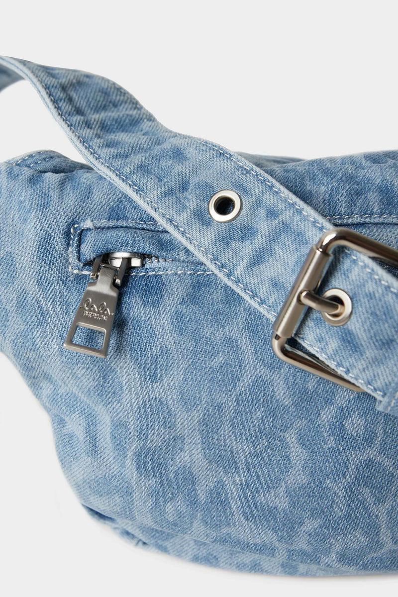 Lala Berlin - Bæltetaske - Washed Blue leo - Becca