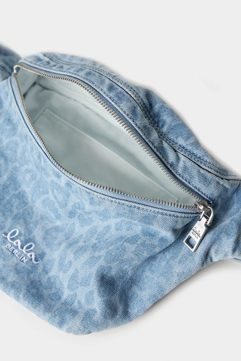 Lala Berlin - Bæltetaske - Washed Blue leo - Becca