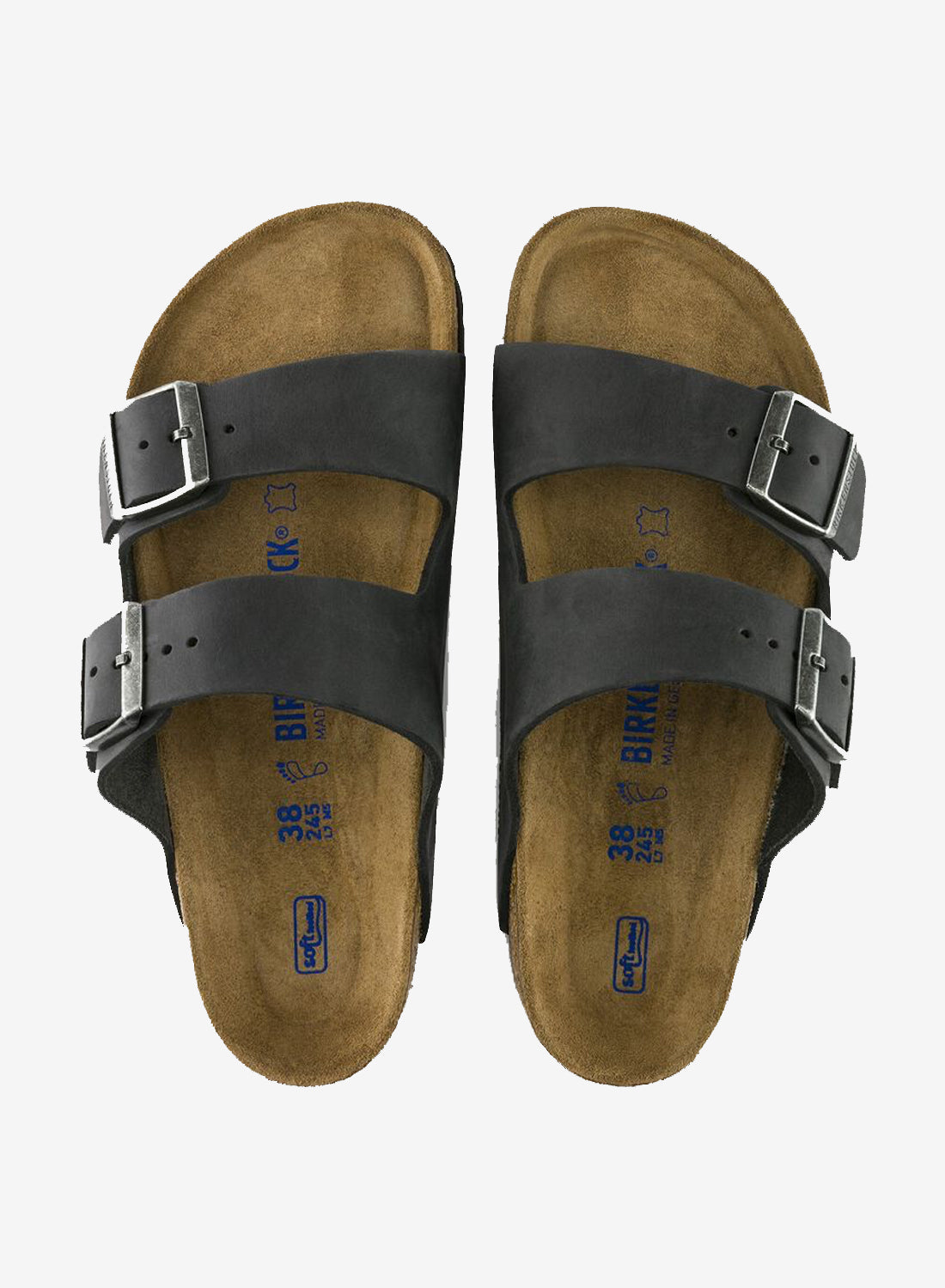 Birkenstock Arizona Soft Footbed Natural Leather Oiled Black