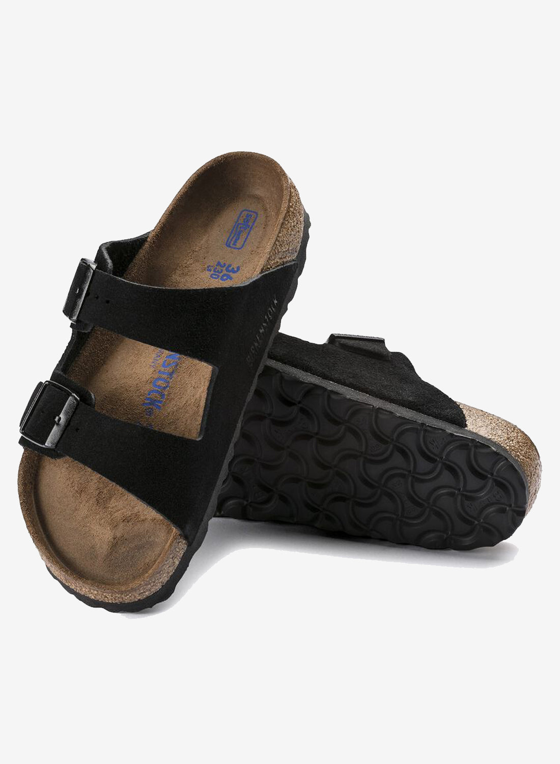 Birkenstock Arizona Soft Footbed Suede Leather Black