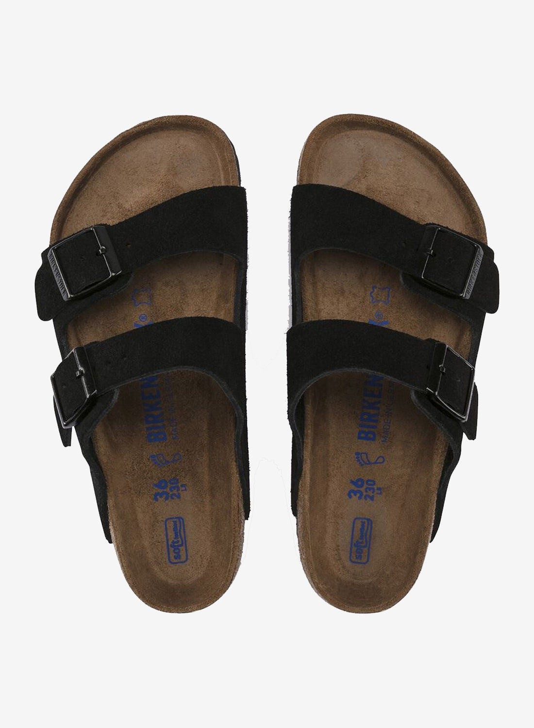 Birkenstock Arizona Soft Footbed Suede Leather Black