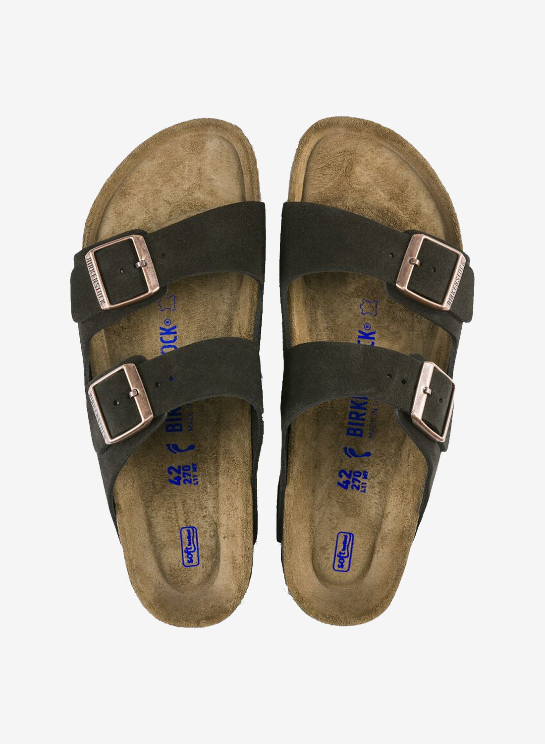 Birkenstock Arizona Soft Footbed Suede Leather Mocca