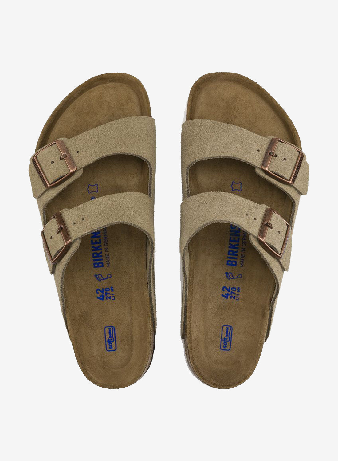 Birkenstock Arizona Soft Footbed Suede Leather Taupe